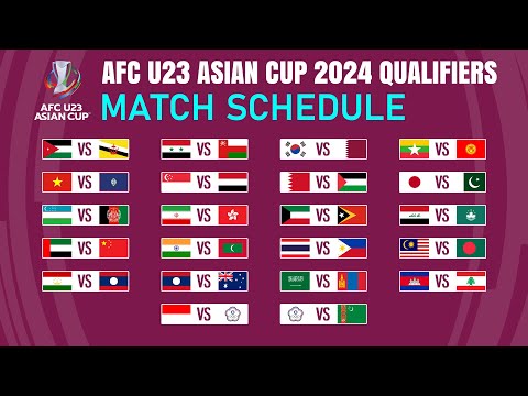 Kualifikasi: Jadwal Pertandingan | Piala Asia AFC U23 2024.