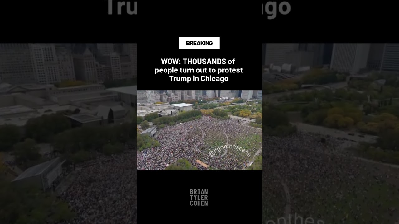 WOW: THOUSANDS of people turn out to protest Trump in Chicago
