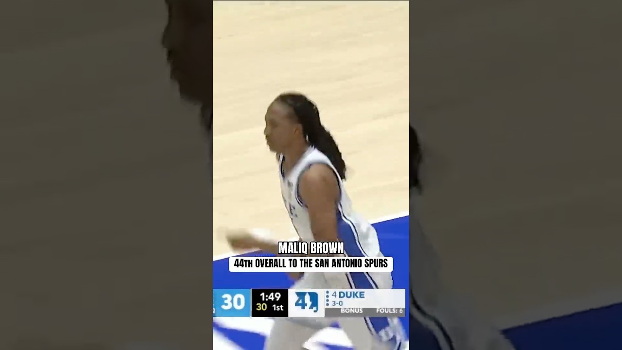 Maliq is headed to San Antonio 🪅 #duke #collegebasketball #dukebluedevils #nbadraft
