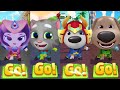 Talking Tom Hero Dash - All Raccoon Bosses Exposed In Cages Battles Vs Heroes Unveil Demon Outfits()