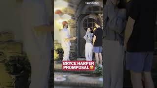 Bryce Harper helps with promposal! 🤩
