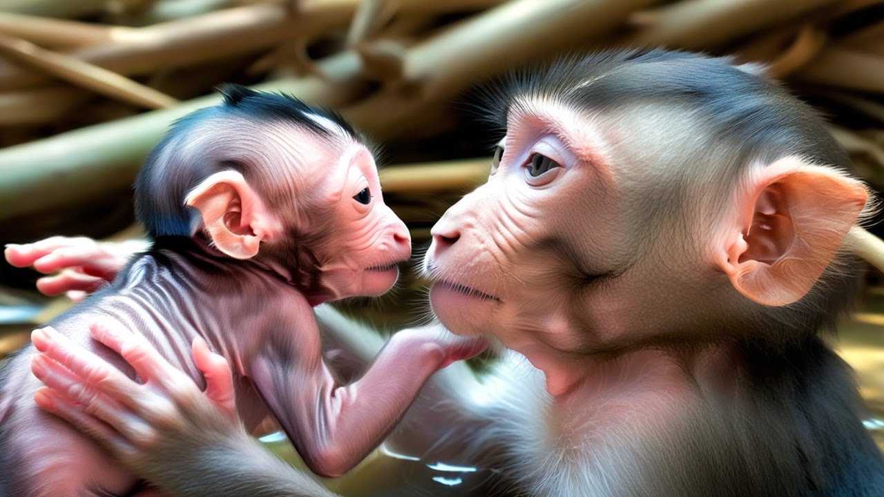 The Cutest First Steps You'll Ever See! Monkey Babies Learn to Walk & Climb with Mom
