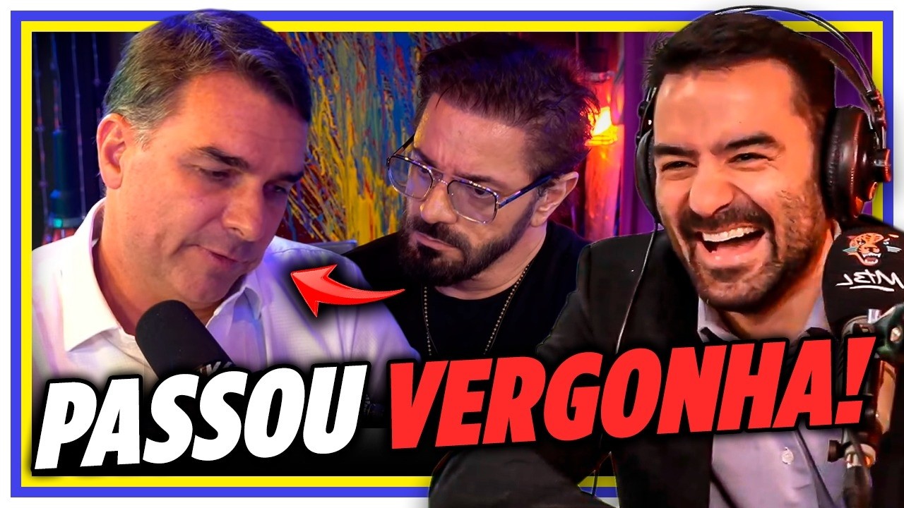 Flávio bolsonaro minimiza declarações de renan santos em análise política com arthur do val