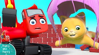 Flying Kitten - Digley And Dazey Construction Cartoons For Kids