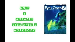 Eyes Open 2 Workbook Answers Key Unite 1