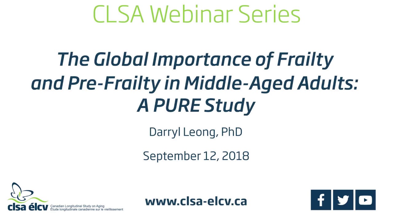The Global Importance of Frailty and Pre-Frailty in Middle-Aged Adults