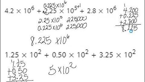 2.4 (Part 1) Operations with Scientific Notation Adding and Subtracting