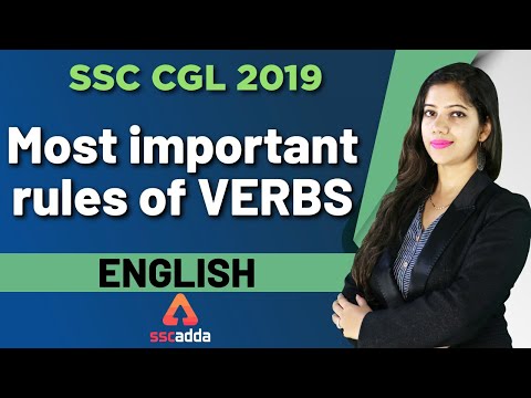 SSC CGL | CPO 2019 | English | Most Important Rules of Verbs
