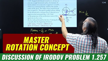 Master Rotation Concept Discussion of Irodov Problem 1.257 | Physics | NJ Sir