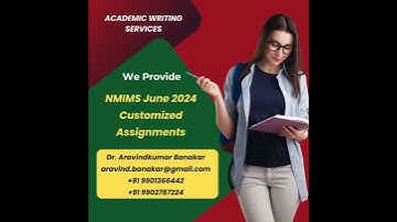NMIMS June 2024 Customized  Assignments I Customized June 2024 NMIMS Project Reports
