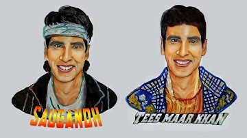 Akshay Kumar Journey Art | 40+ Characters | Saugandh to Tees Maar Khan | #part1