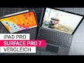 Vergleich: iPad Pro vs. Microsoft Surface Pro 7 | Deutsch