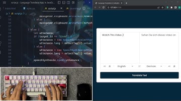 ASMR Programming - Translator App With Javascript - No Talking