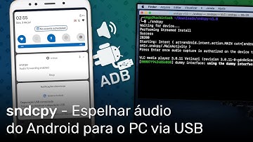 Espelhar áudio do Android para o PC via Cabo USB (Android 10+)