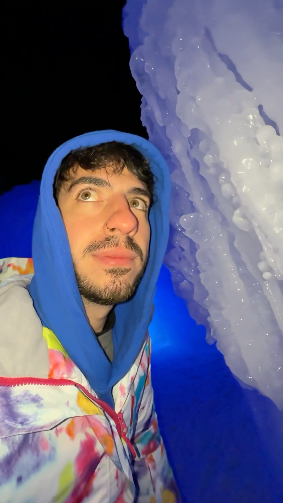 Fui a un castillo de hielo.