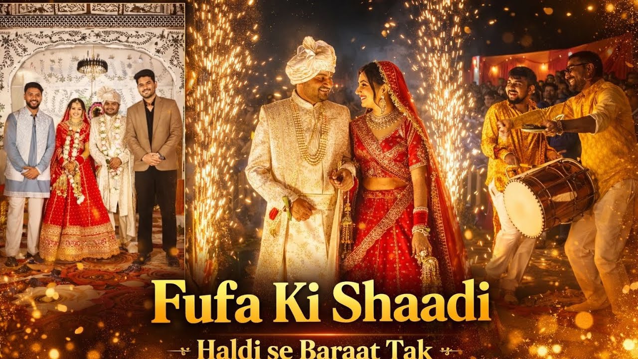 “Haldi, Baraat Aur Dhamaka! | Fufa Ki Complete Shaadi Vlog”😎