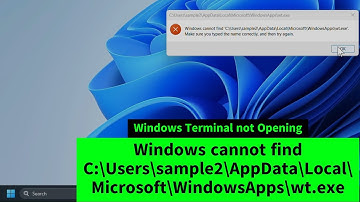 Windows Terminal Not Opening | Windows Can