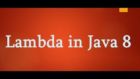 Java  8: Create Thread using Anonymous class and replace with Lambda