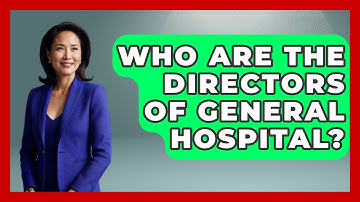 Who Are The Directors Of General Hospital? - Soap Opera Insider