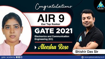 Interaction With Aleesha Rose AIR-9 (ECE) GATE 2021