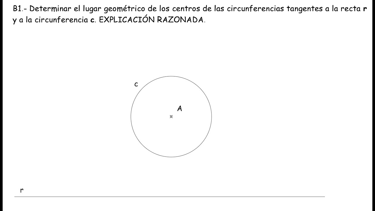 Ejercicio EVAU Madrid 2001 Septiembre B1 (Curvas Cónicas Parábola Dibujo Técnico Bachillerato EVAU)