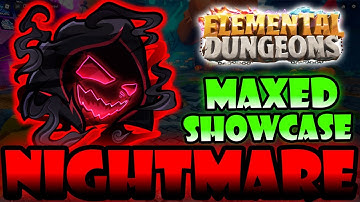 New Mythic Element Nightmare Is INSANE | Maxed Nightmare Showcase | ELEMENTAL DUNGEONS