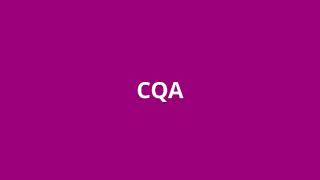 what is the meaning of CQA.
