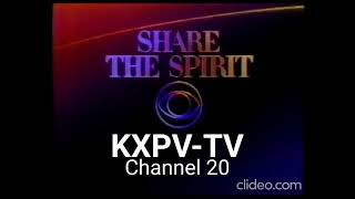 KXPV-TV Station ID w/ voiceover #2 (1986)