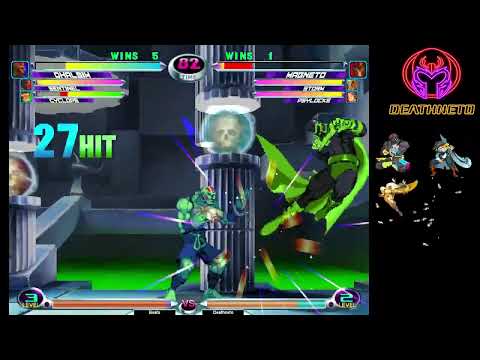 MvC2 Dhalsim 55% Tag in combo K.O.