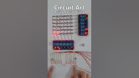 Circuit Art Wiring for LED Relay Matrix