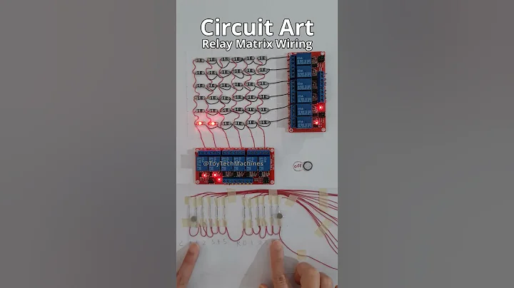 Circuit Art Wiring for LED Relay Matrix
