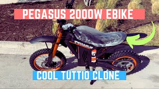 Pegasus 2000W Dirt eBike Review (37 MPH) | Budget Tuttio Clone?