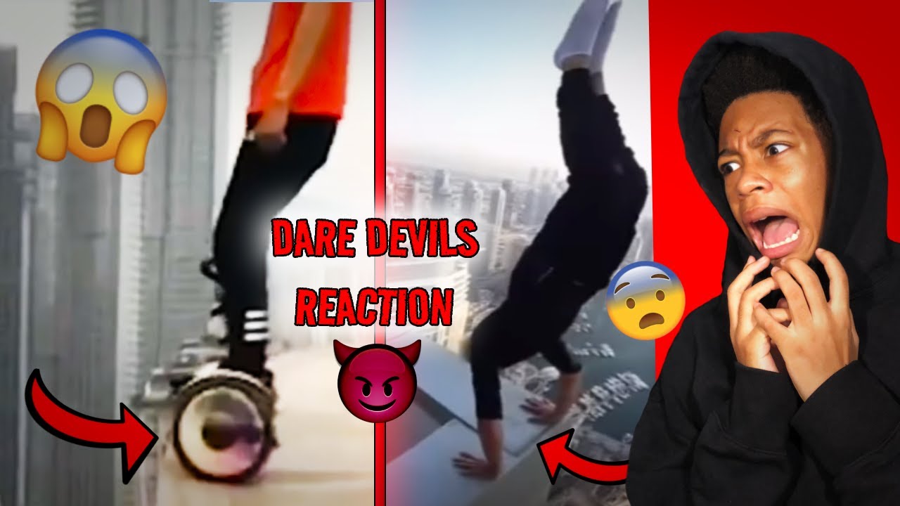 Reacting To CRAZIEST Dare Devils Of ALL TIME!!! - YouTube