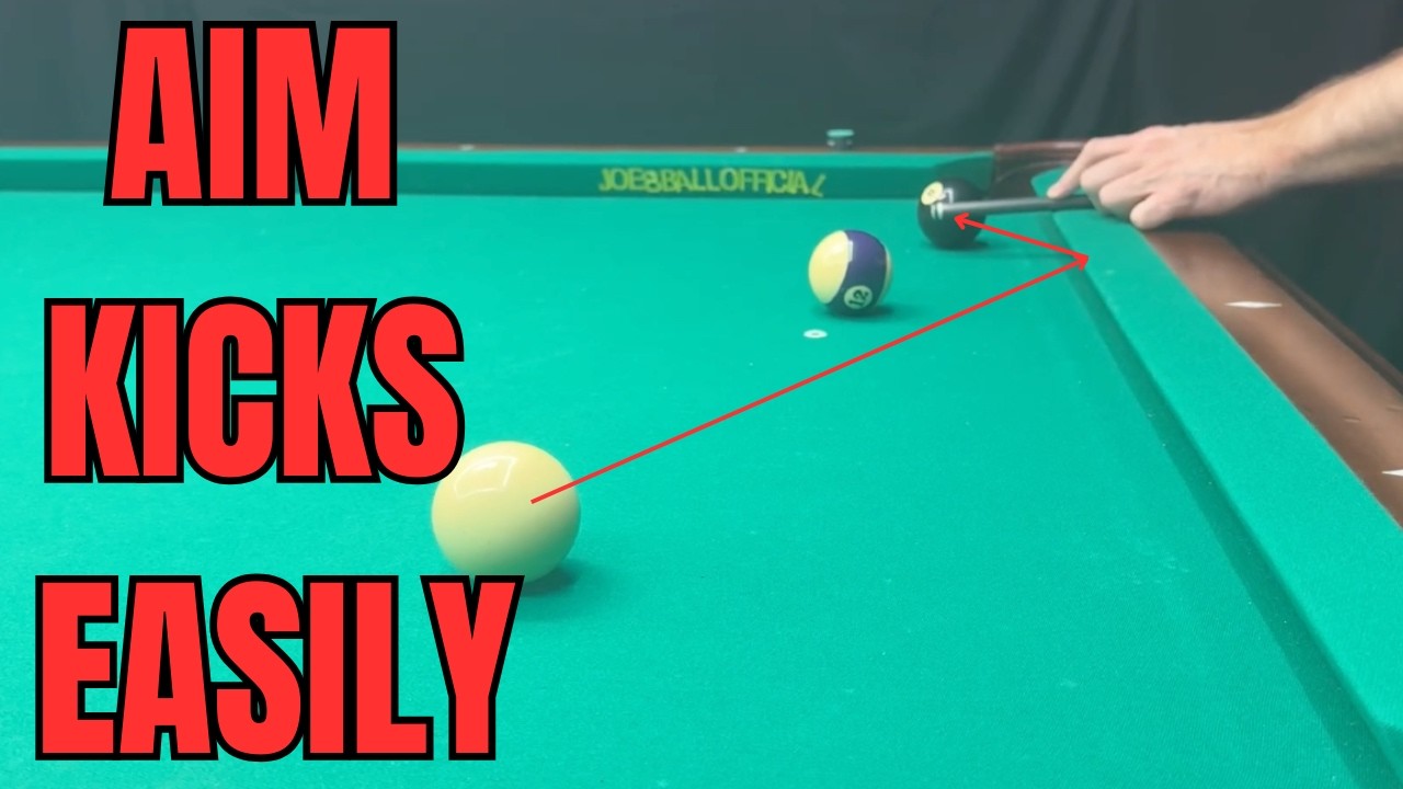 How to Aim Pool Kick Shots Using the Mirror Method