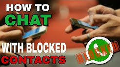 How to chat with blocked contacts in whatsapp - Durasi: 4.57. 