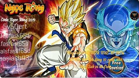Tặng 5 Code Ngọc Rồng Online Số Lượng Có Hạn