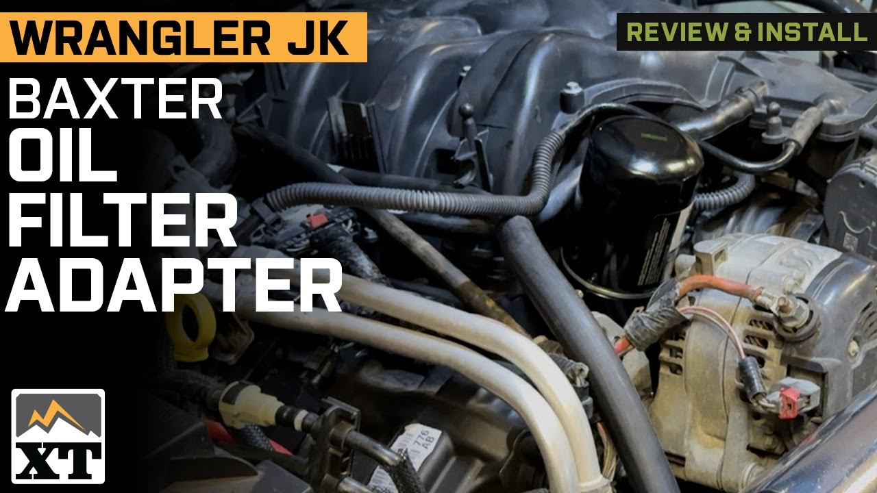 Jeep Wrangler JK Baxter Performance Cartridge to Spin-On Oil Filter Adapter Review & Install