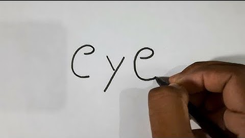 How to Draw Eyes using the Word Eye / very Easy!