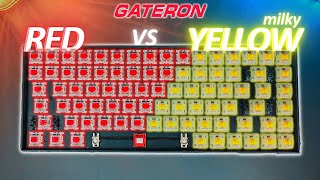 This might SURPRISE you! Gateron Red vs Milky Yellow Comparison