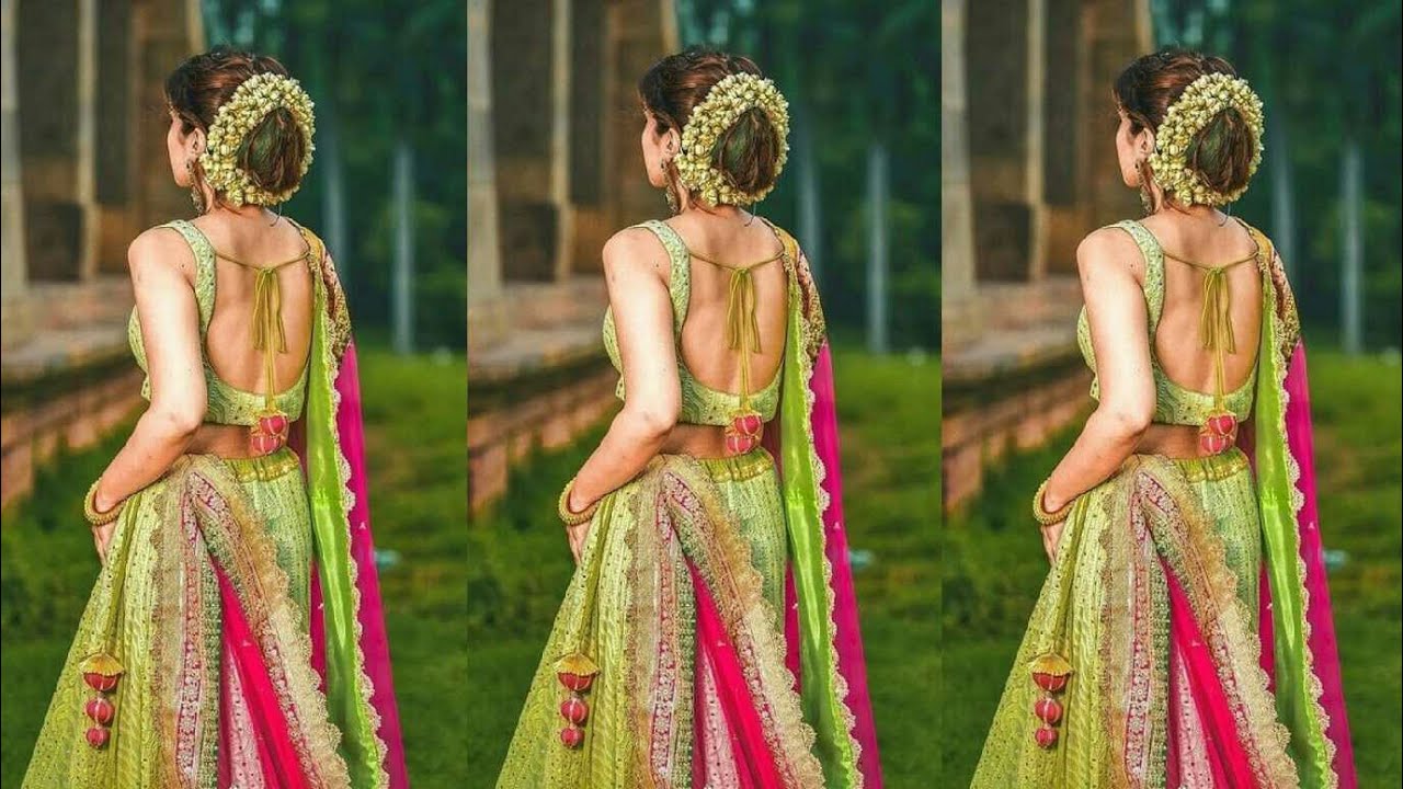 25+ Parandi Hairstyles That We Are Obsessed With! | Long hair wedding  styles, Long blouse designs, Indian bridal hairstyles