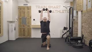 Half Kneeling Dumbbell Shoulder Press