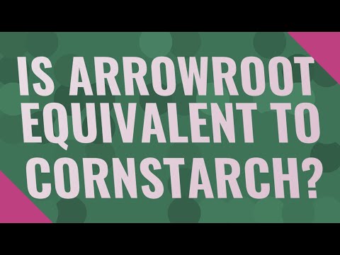 Is arrowroot equivalent