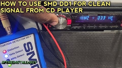 SMD DISTORTION DETECTOR DD1 how to get clean signal from cd player