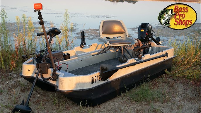 My New Boat!  Bass Pro Shops Pond Prowler 10 review and stability test +  Minn Kota endura C2 review 