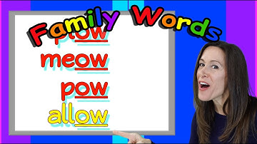 Word Family Song for Kids (Official Video) | Letter Sounds | Phonics Song by Patty
