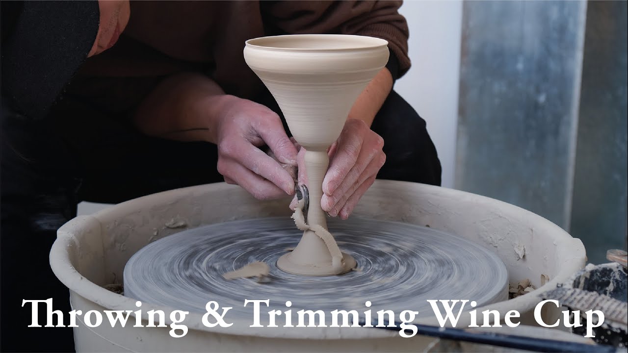 10  How to Throw and Trim a Pottery Footed Wine Cup | Shape 1