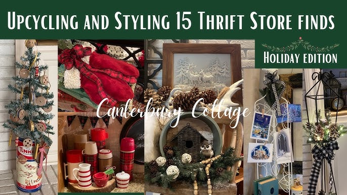 DIY Christmas Village Houses: Thrift Store Upcycle Project