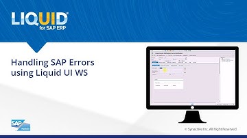 Handling SAP Errors using Liquid UI WS