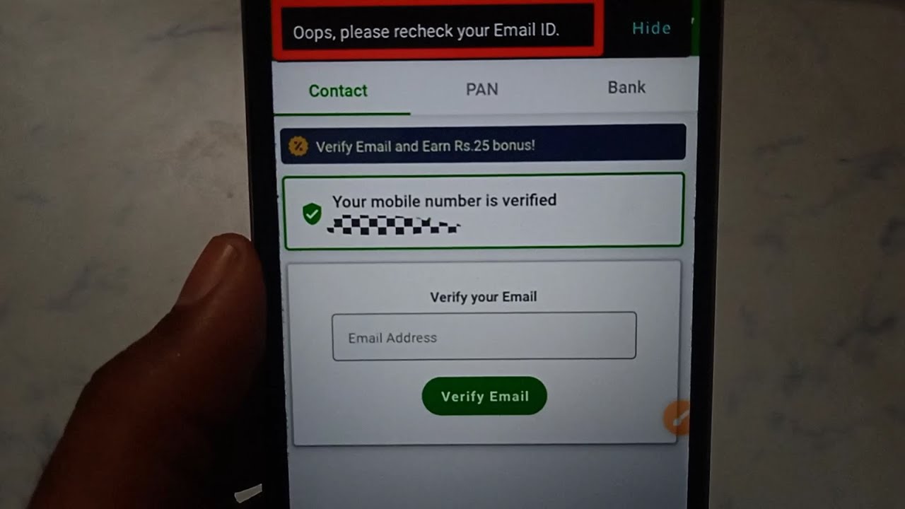 How to fix Oops, please recheck your Email ID problem solve in MyFab11 ...