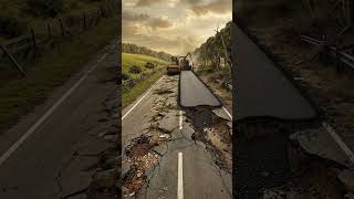 Satisfying Fast Road Construction | Al Building Process #shorts